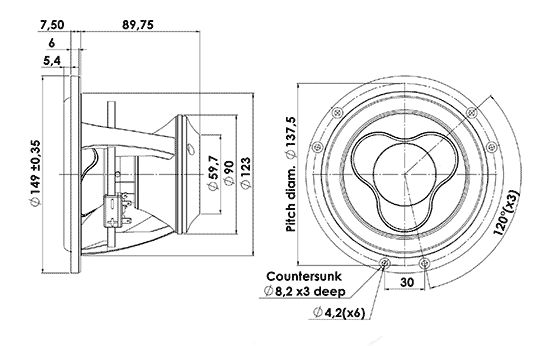 15WU8741T00 dimensions