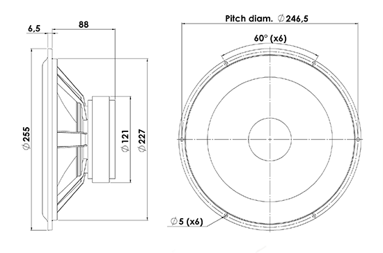 25W856500 diemnsions