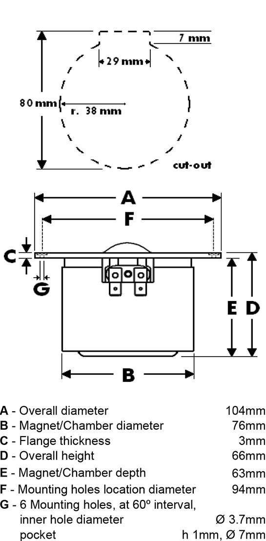 ET338-104 dimensions