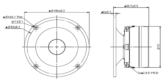 H26TG3506 dimensions
