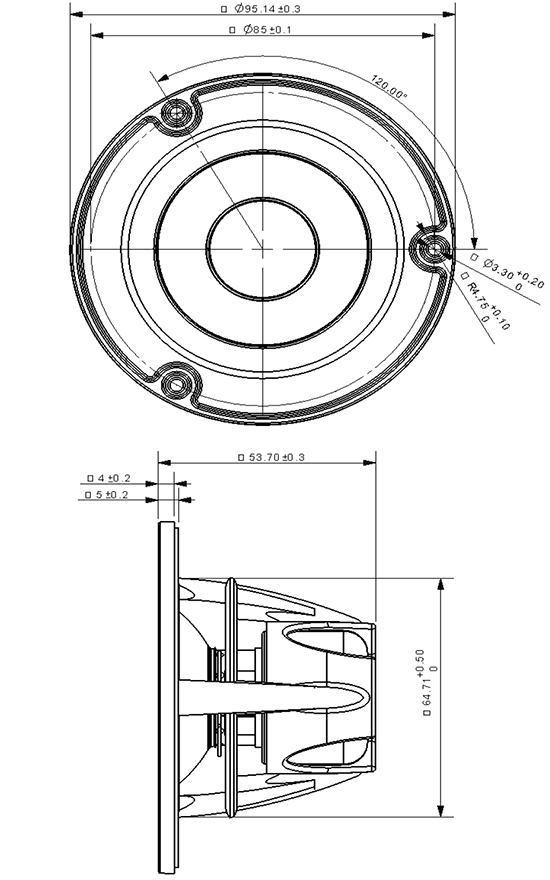 NE95W-04 dimensions