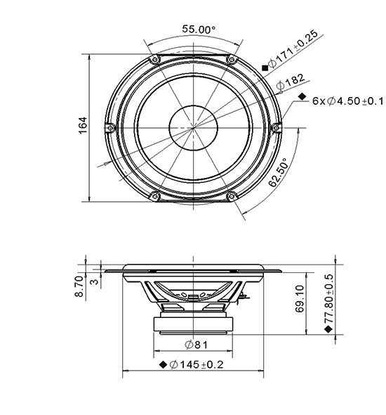 SDS164-830657 dimensions