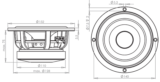 WF152BD03 dimensions