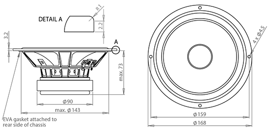 WF168WA02 dimensions