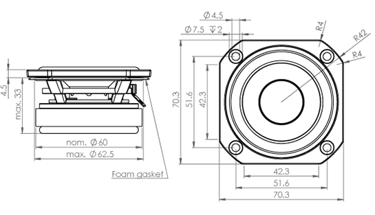 fr070wa03 dimensions