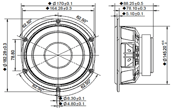 hds164-glass-830990 dimensions