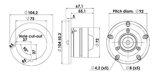 r2604-8330-00 dimensions